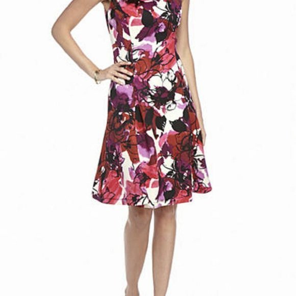 Kasper Dresses & Skirts - NWT KASPER PINK Print Scuba Dress 4